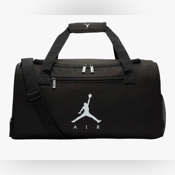 Jordan Black Duffel Bag with White Logo - Picture 4 of 6